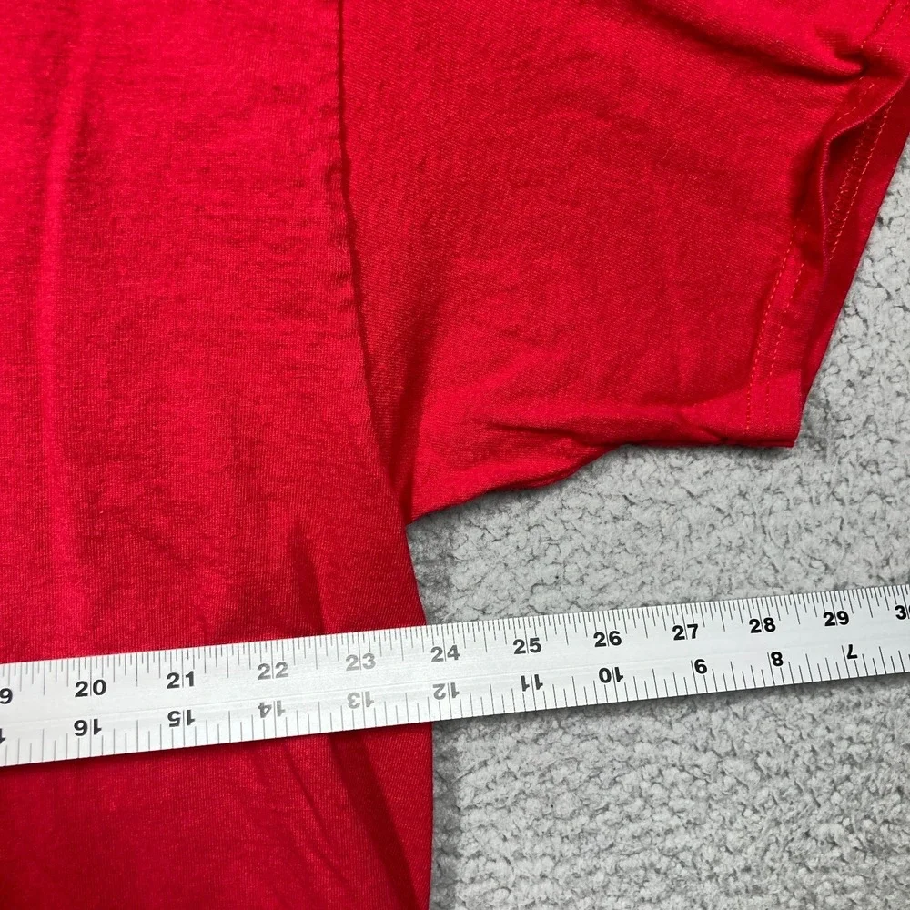 Rutgers University Scarlet Knights T Shirt Adult 2X Red Short Sleeve‎ STAINS